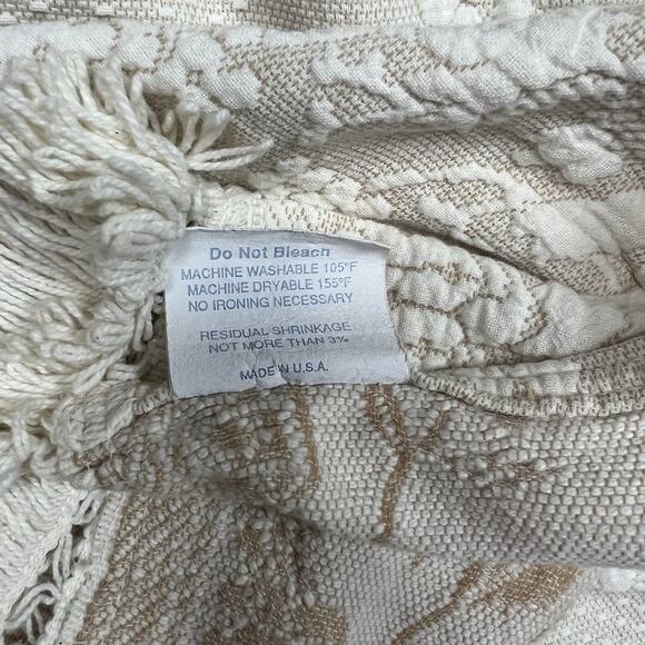 Vintage Bates Mill Ivory Limited Run Abigail Adams Matelasse Twin Bedspread - Picture 9 of 11